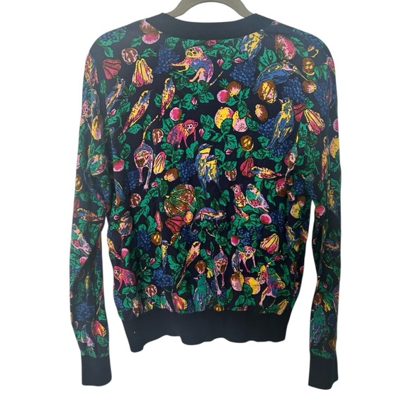 Paris Atelier & Other Stories Jungle Print Crewneck Sweater Size Medium - Picture 3 of 6
